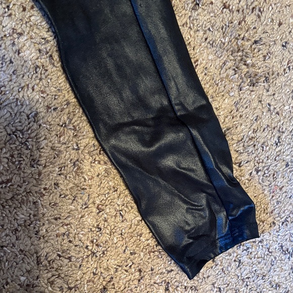 SPANX Black Faux Leather Leggings - Picture 5 of 7